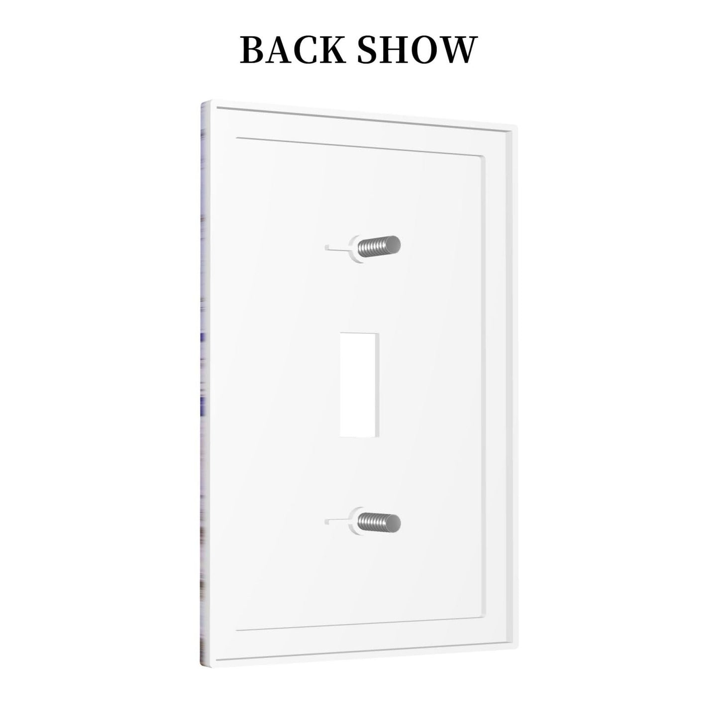 Spshian Light Switch Cover Purple Rose Flower Rustic Wood Plank 1 Gang Wall Plate Cover Single Toggle Outlet Covers Decorative Switchplate Electrical Faceplate for Farmhouse Bathroom Decor
