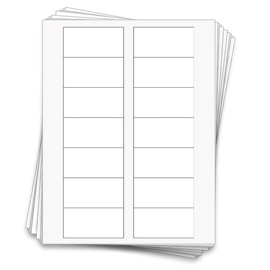 Blank Spice Jar Labels, 140 Printable Stickers 3x1.5 Inch for Kitchen Pantry Organization - White Self-Adhesive Spice Label Sheets for Herb Seasoning Containers, Inkjet Laser, DIY Custom