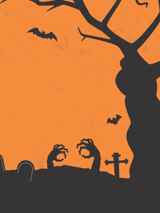 A4 Sized Ruled Notebook | Black and Orange Halloween Themed Cover | 8.25 x 11 in | A4 Sized Journal with 150 Pages