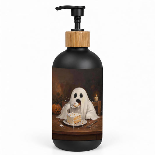 IWEBEEDOSIN Halloween Ghost Glass Dish Soap Dispenser
