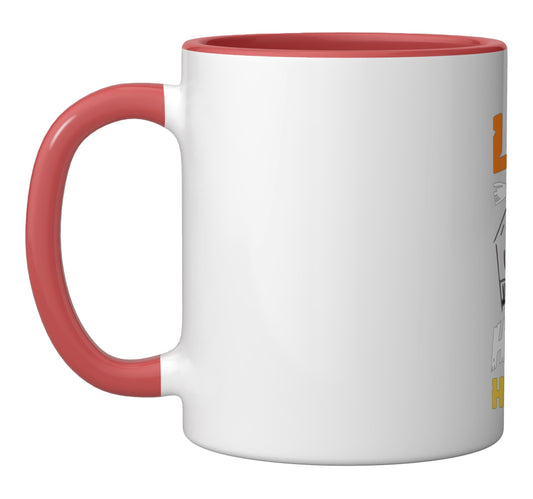 Realtor Beautiful Witch Halloween Lets Go House Hunting Ceramic Mug, Red/White