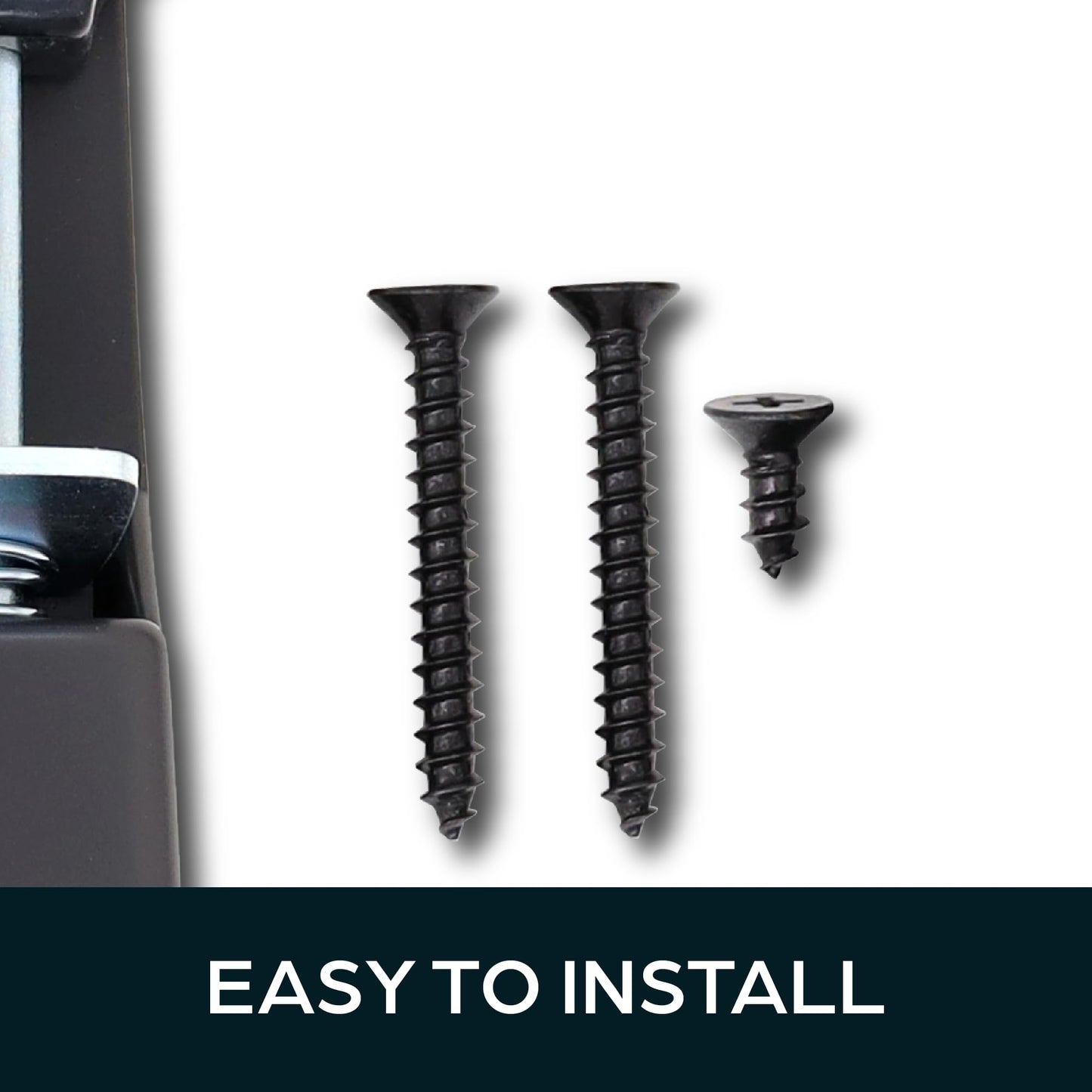 SUMMIT DOORWARE Heavy Duty Spring Loaded Step Down Door Stopper - Door Holder Ideal for Residential & Commercial Use - Duronotic Finish