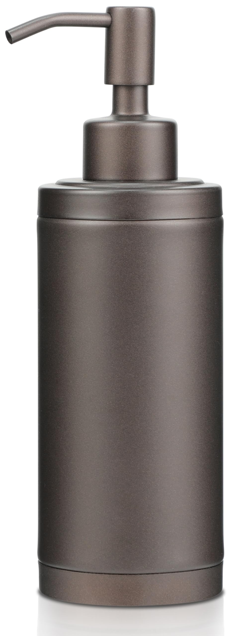 Tiilan Countertop Hand Soap Dispenser, Refillable Stainless Steel Soap Pump Bottle for Bathroom & Kitchen, Free Standing - 300ml, Bronze