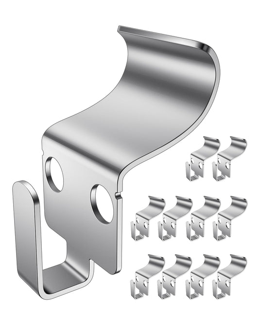 BOF Creations Vinyl Siding Hooks, No-Hole Hooks Vinyl Siding Hangers,Heavy Duty Siding Hooks for Hanging Outdoor, 10 Pack