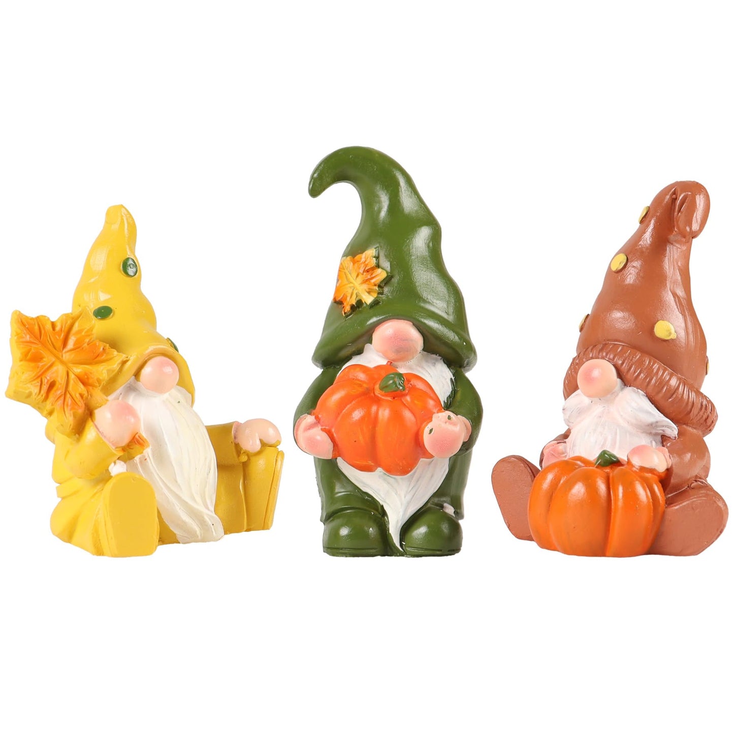 MAYIPLAY 3 Pcs Fairy Garden Gnomes Figurines Home Decor Desk Figurines Gnome Gifts for Women