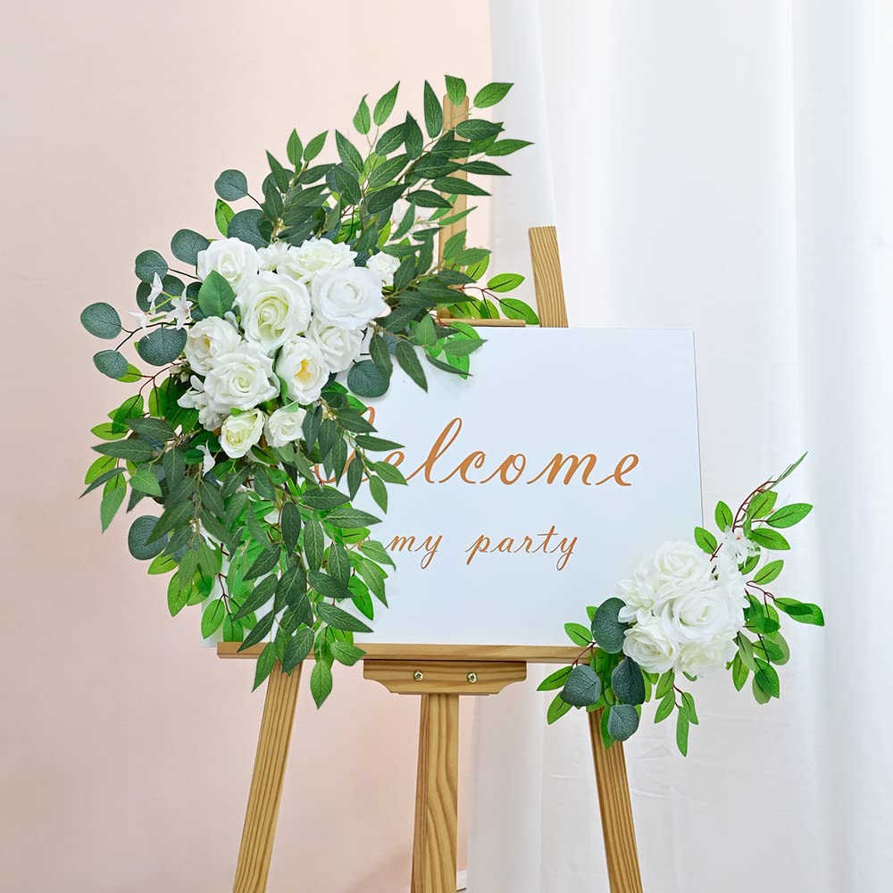 WONICE Artificial Italian Ruscus Greenery Stems, Faux Green Leaf Garland Branches Hanging Greenery Spray for Wedding Bouquet Arch Table Centerpiece Home Decor (Green-10 Pack)