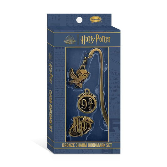 Re-marks Harry Potter Metal Bookmark (3 Charms) for All Ages