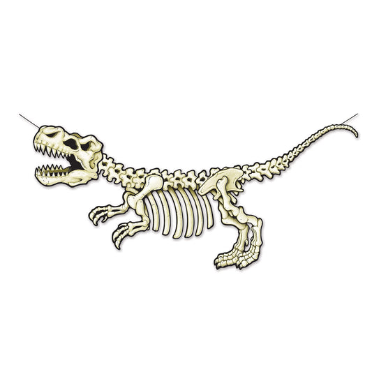 Beistle 53584 T-Rex Skeleton Streamer