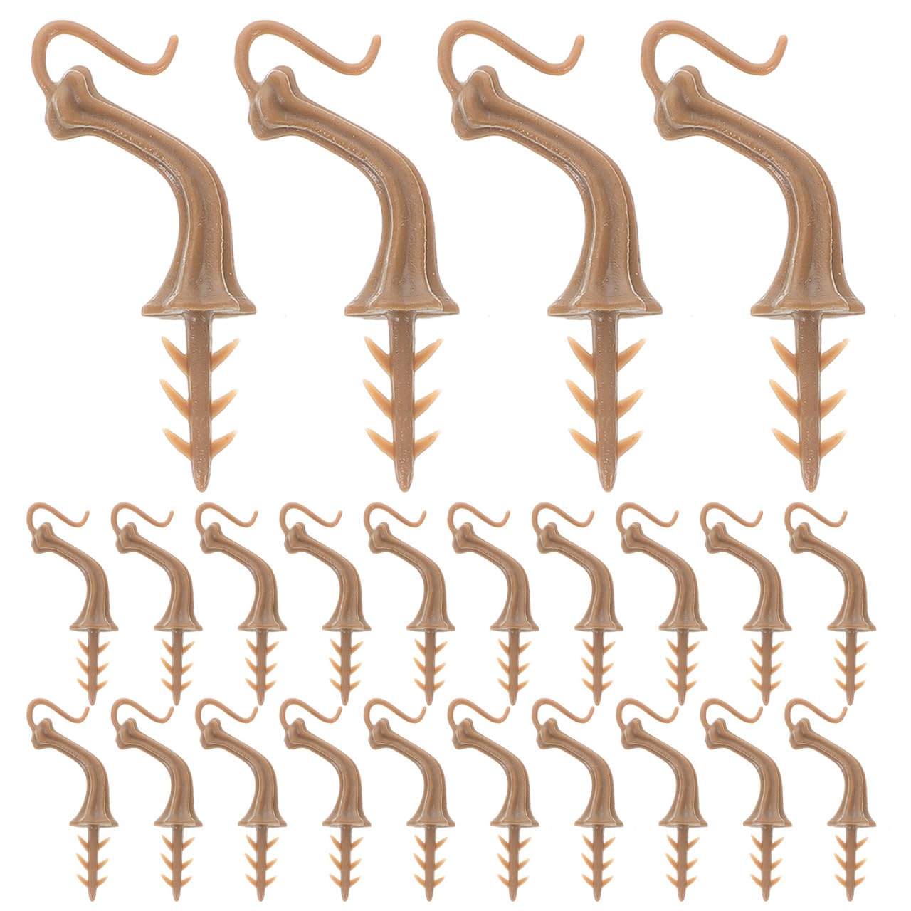 SUPVOX 50Pcs Foam Pumpkin Stems: 6.5x1.6cm for Halloween & Thanksgiving DIY Crafts - Realistic Pumpkin Handles for Halloween Decoration