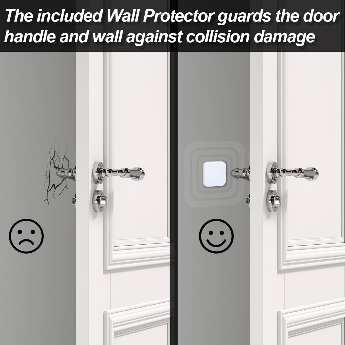 Weelott 2 Pack Door Stoppers,Zinc Alloy Door Stop with Anti-Slip Rubber Base,Heavy Duty Door Wedge for Bottom of Door, Door Holder to Keep Open,Includes Silencer Pads,Red Bronze