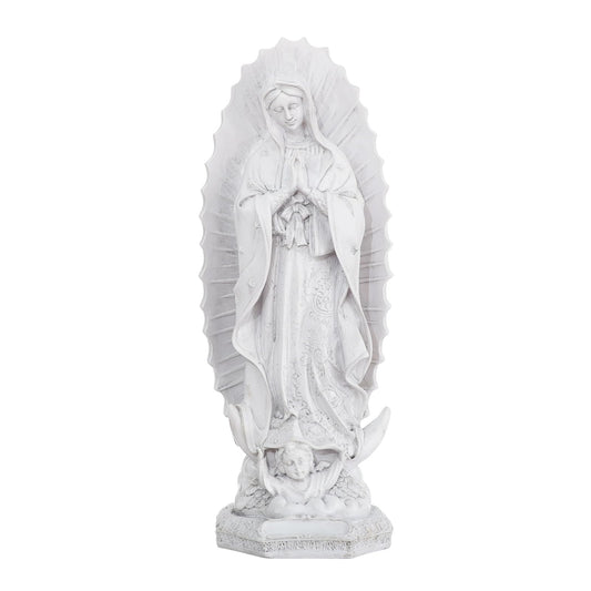 KOMI Virgen de Guadalupe Statue 12 Inch Resin Our Lady of Guadalupe Mexico Figure Statue for Home Altar Decor Blessed Holy Mother Virgin Mary Sculpture Catholic Gifts