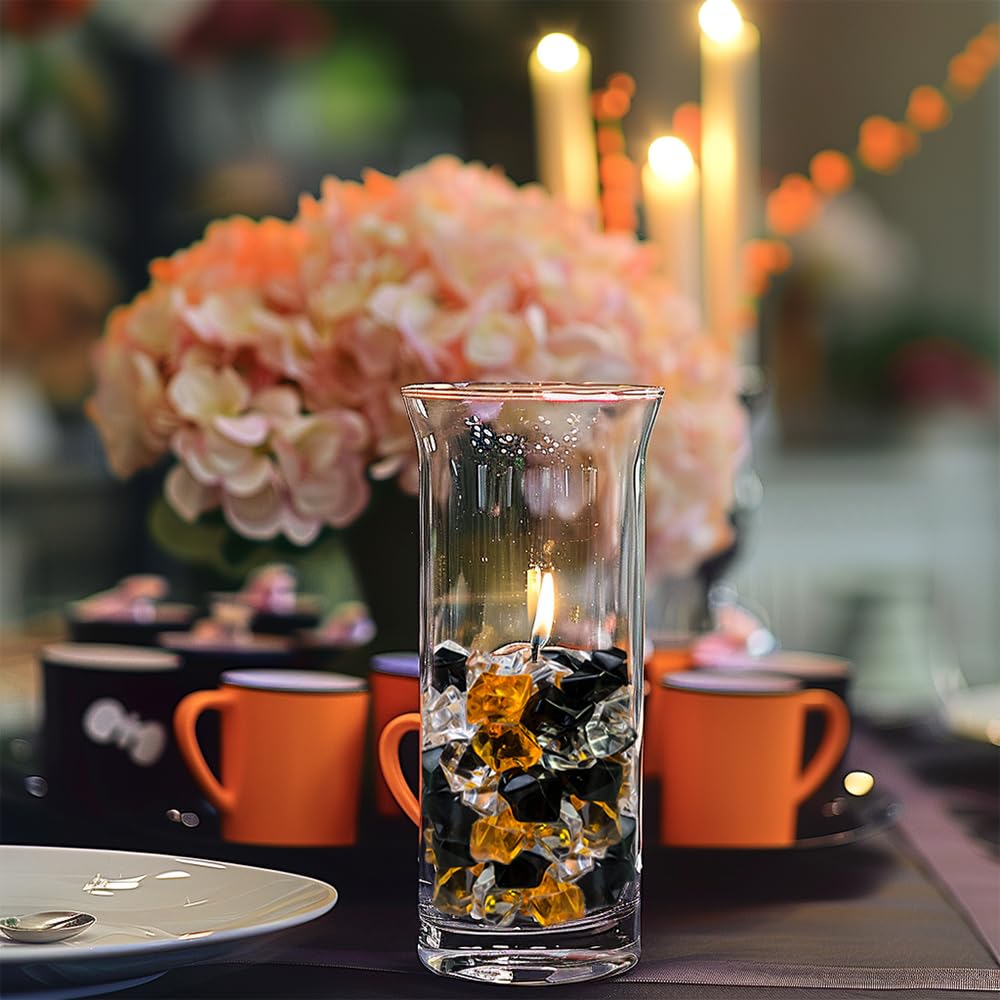 HappyFiller Home Decoration Acrylic Gems Fake Crystal Cubes Jewels Rocks