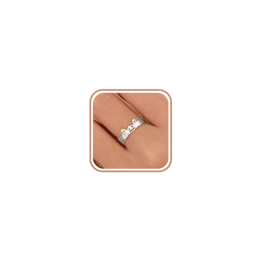 AIBELOPY Cute Pumpkin Lantern Rings for Women Men 925 Sterling Silver Halloween Ring Jack-O-Lantern Ghost Ring Wide Band Rings Halloween Christmas Gift (Silver, 9)