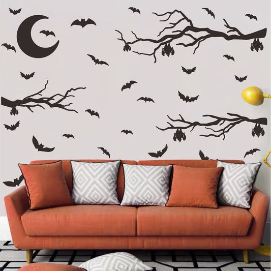 Halloween Bat Wall Decals Halloween Wall Decals Bat Window Decor