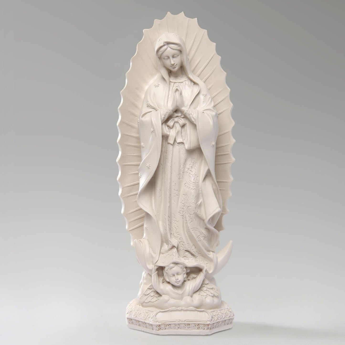 DICAFU Our Lady of Guadalupe Religious Statue, 11.6 inch Virgin Mary Figurine, Resin Sculpture, Inspirational Religious Art for Home Decor/Catholic Gift, Mother Mary Statue