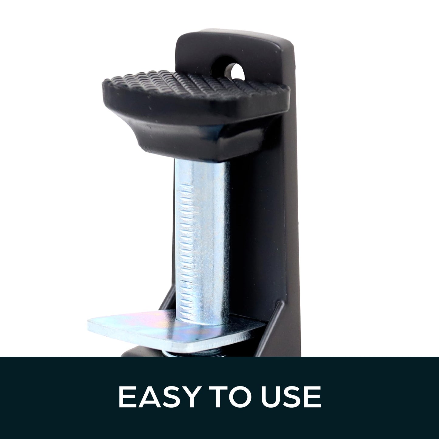 SUMMIT DOORWARE Heavy Duty Spring Loaded Step Down Door Stopper - Door Holder Ideal for Residential & Commercial Use - Duronotic Finish