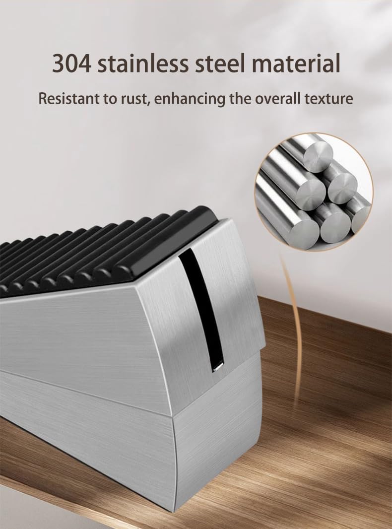 Extra Strong Grip Door Stopper - Heavy Duty Tall Metal Door Wedge with Spring Rubber Tip for Wood, Security & Office Doors (6, Silver)