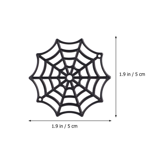 Abaodam Halloween Cobweb Decorations 50 Pcs Mini Plastic Spider Web Accessories for Indoor Outdoor Party Decor Pe Material for Halloween and Zombie Events