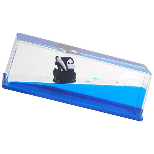 Grim Reaper Decor Ghost Face Toys, Unsinkable Ship Boat in a Bottle Box, Boat Merch Acrylic Ship Fluid Drift Bottle Decorations Desk Ornament Decor for Fans Boys Girls Gifts (Black)