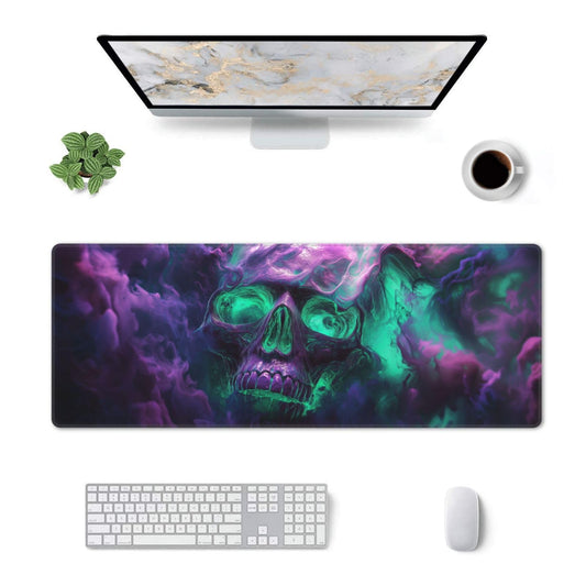 Horror Skull Mouse Pad XL Large Mousepad Non Slip Rubber Base Desk Mat for Laptop Computer Gaming 31.5" X 12"