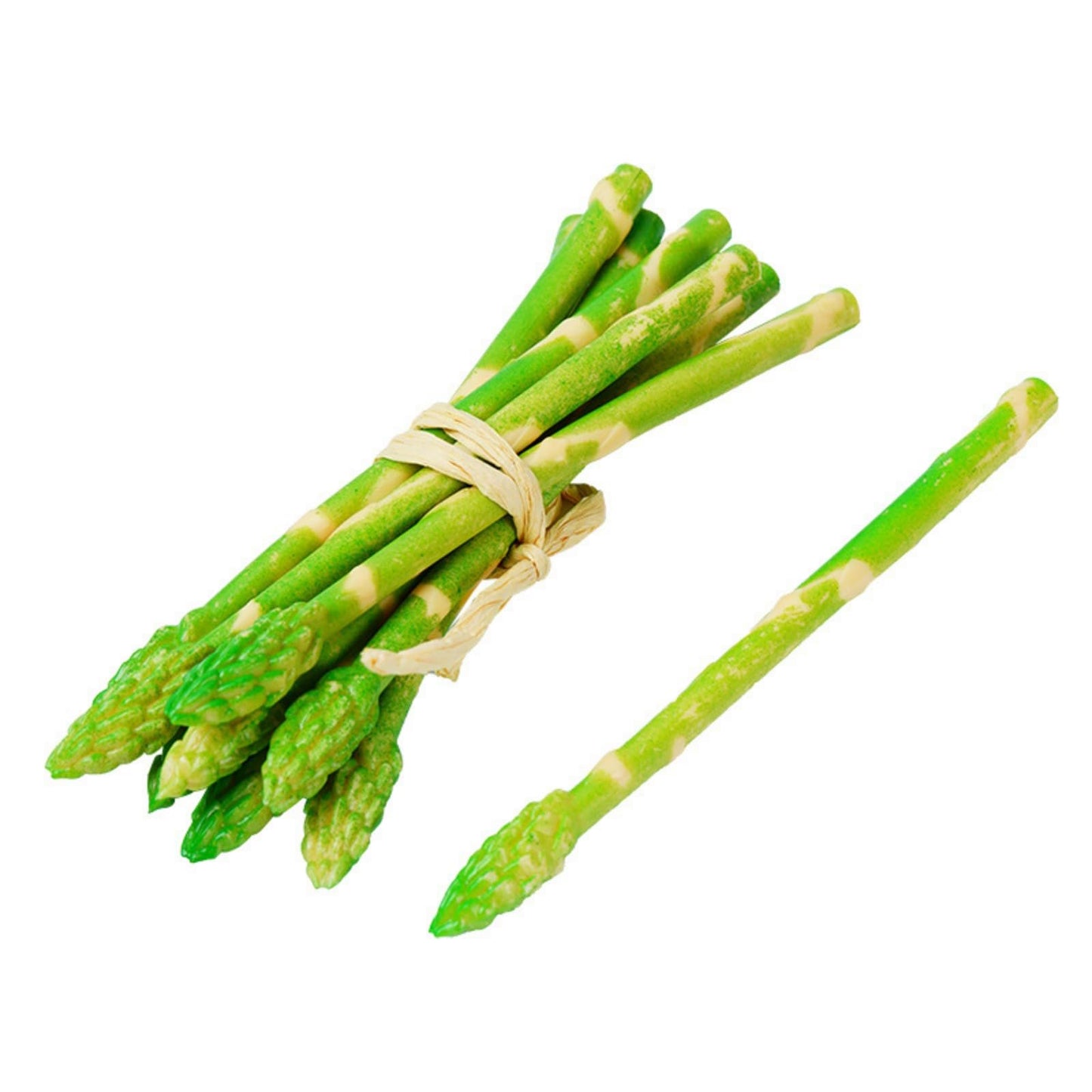 LONG XIN SERIES 12Pcs Realistic Fake Asparagus Decor Artificial Vegetables Model Lifelike Fake Food for Kitchen Countertops Dining Room Garden Decor Restaurant Displays Food Photography Props