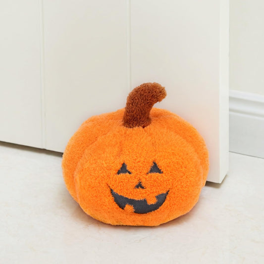Marwood Cute Door Stopper Decorative Door Stops for Home and Office, Stuffed Fabric Halloween Door Stopper Weighted Interior Doorstop Floor Decorative - Pumpkin