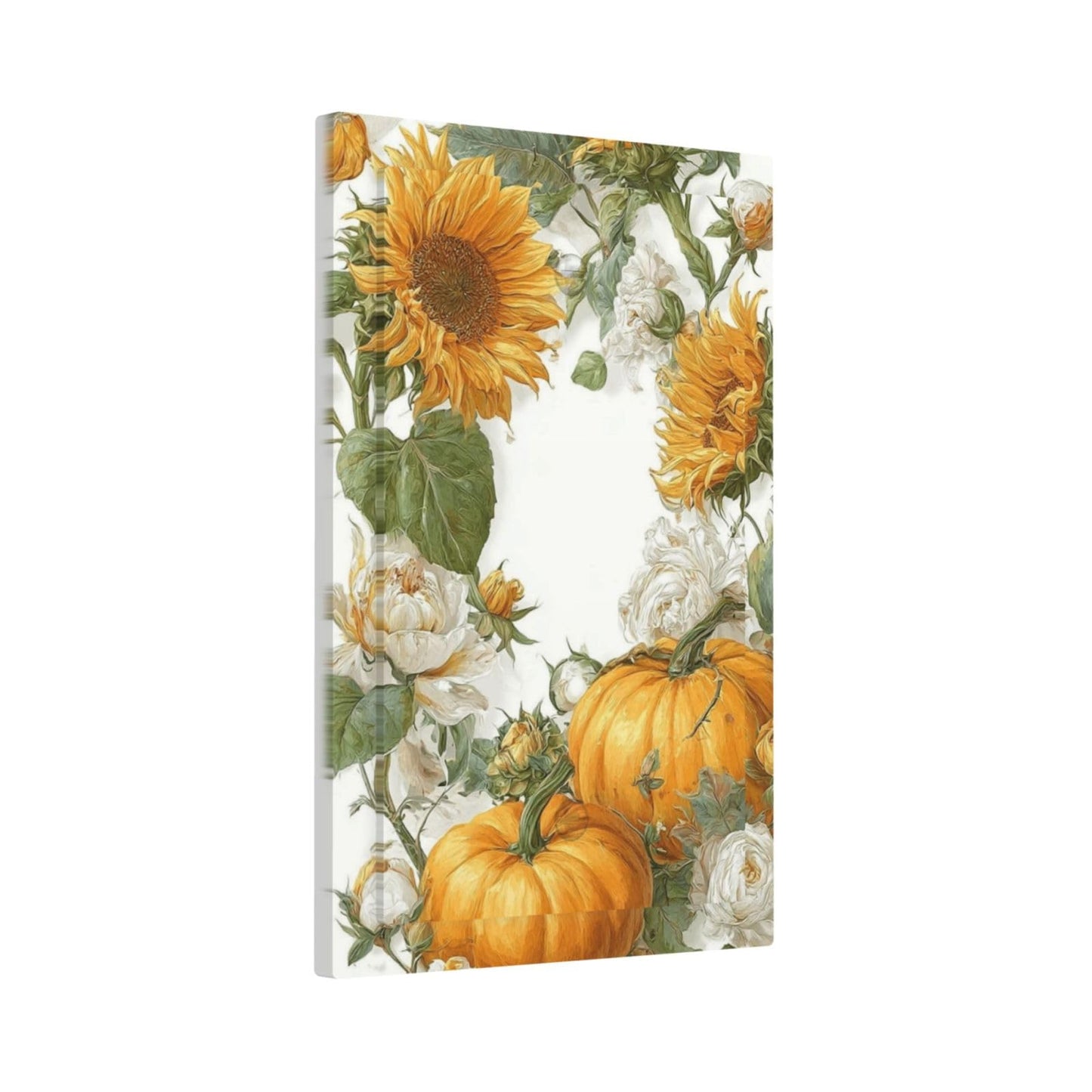 Nadoabtm Light Switch Cover Plate Sunflowers Pumpkins And White Roses 1 Gang Decorative Switch Plate Covers No Device Blank Wall Plate Electrical Outlet Cover for Bedroom Decor