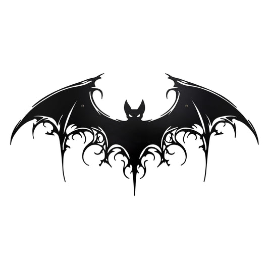 Slagindeco Gothic Bat Wall Decor – Halloween Dark Goth Gifts Metal Decorations for Indoor & Outdoor | Spooky Gothic Wall Art, Halloween Decor & Bats Art for Goth Home, Halloween gothic gifts
