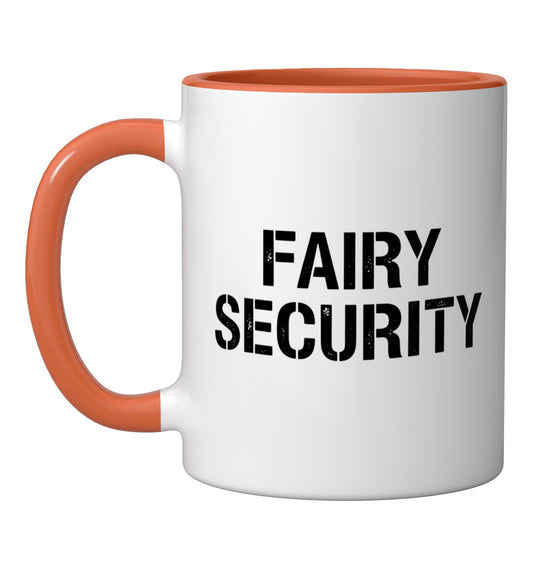 Fairy Security Dad Halloween Costume Family Matching - Dad Ceramic Mug, Orange/White