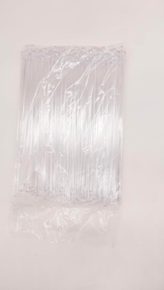 Disposible Stir Sticks Cocktail Stirrers Classy Clear Drink Swizzles