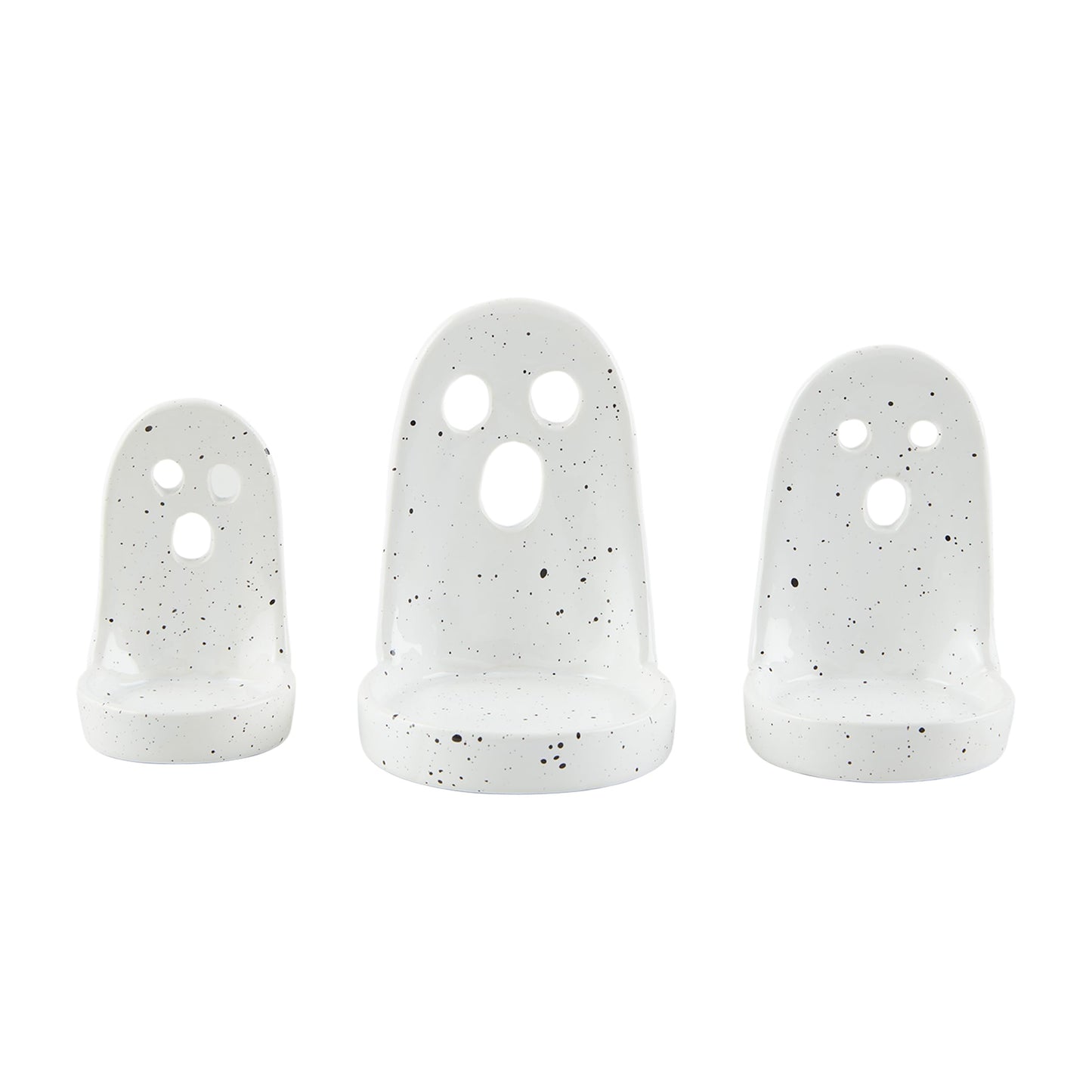 Mud Pie Nested Ghost Tea Light Holder, 2.75" x 4.5"