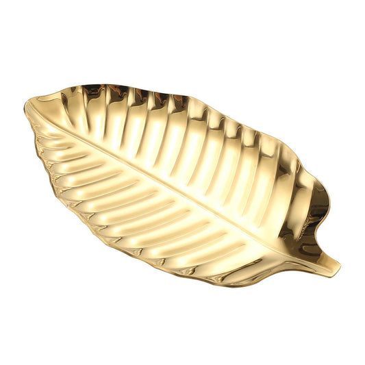 SYCOOVEN Gold Spoon Rest for Kitchen Counter, Stainless Steel Leaf Spoon Holder, Spoon Rest for Stove Top,Coffee Spoon Rest Utensil Rest Dessert Jewelry Storage Rack(COLOR:gold), 6.69 x 3.66inch