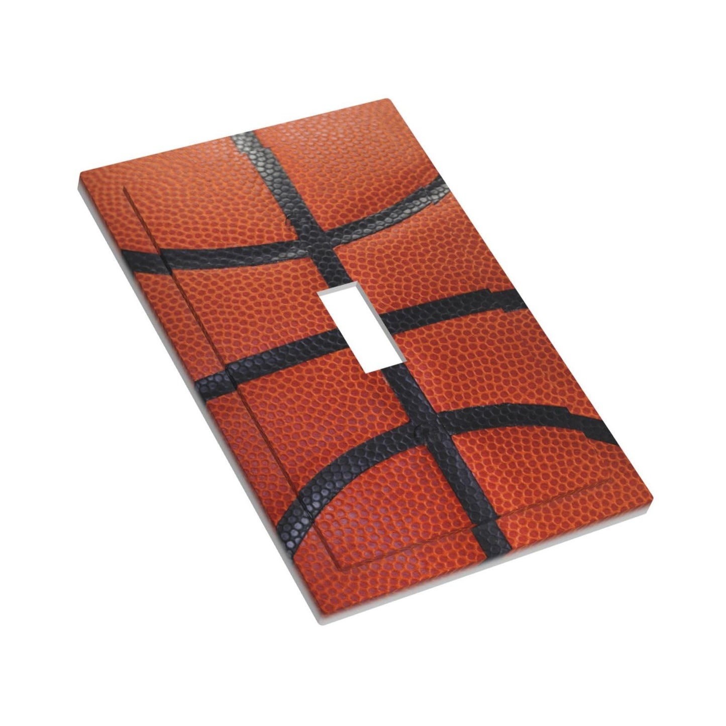 Rougui Light Switch Covers 1 Toggle Funny Basketball Sports Single Toggle Wall Plate Decorative Switchcover Electrical Switchplate For Country Bathroom Bedroom Decor