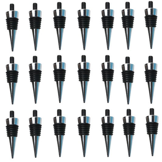 ENLAYER Wine Stoppers for Wine Bottles, 22Pcs Stainless Steel Wine Stoppers, Reusable Wine Corks for Beverage, Silicone Wine Stopper for DIY Wedding Bar Holiday Party Gifts