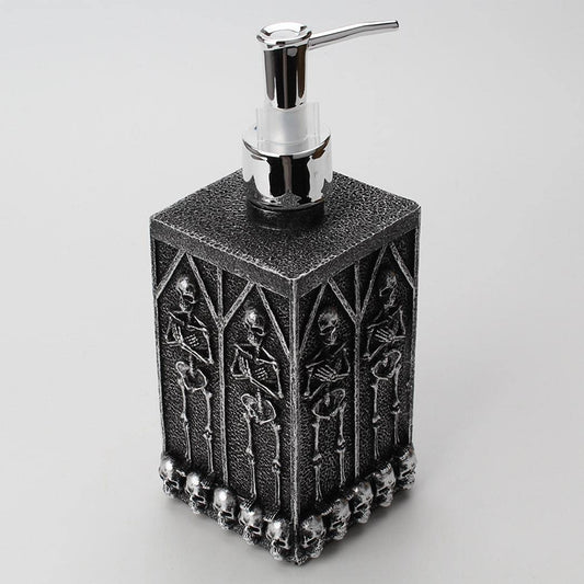 XUDREZ Soap Bottle Skull Design Refillable Hand Soap Lotion Liquid Soap Dispenser for Halloween Kitchen Bathroom Home Decoration