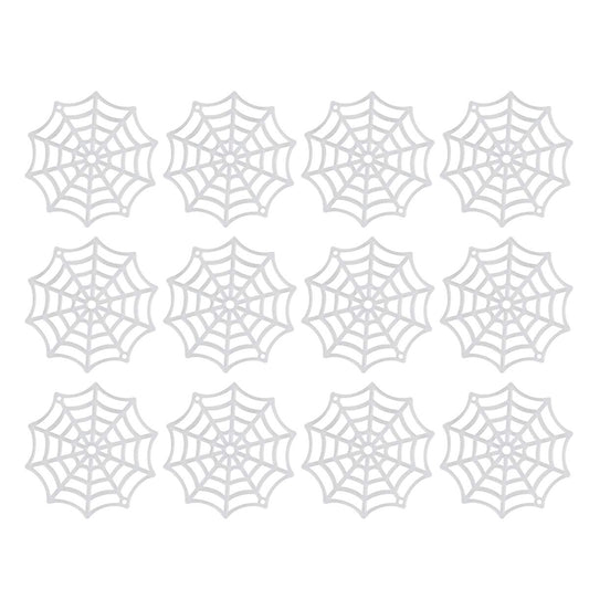 Abaodam Festive Supplies 50Pcs Spider Webs Plastic Cobweb Holiday Accessories for Halloween Decoration () Halloween Cobweb Decorations