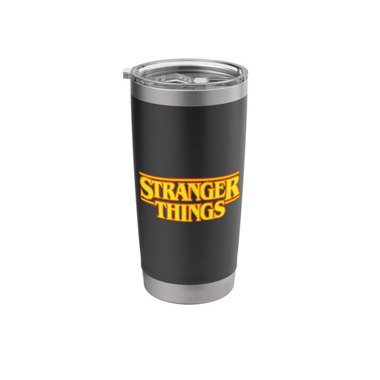 Stranger Things Halloween Spooky Strange Red Logo Stainless Steel Insulated Tumbler