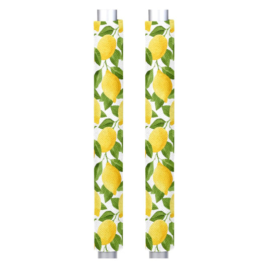 AUUXVA Yellow Lemon Refrigerator Door Handle Covers Set of 2,Tropical Fruit Lemon Kitchen Appliance Handle Covers Decorations for Refrigerator Microwave Stove Oven Dishwasher, Fridge Handle Protector