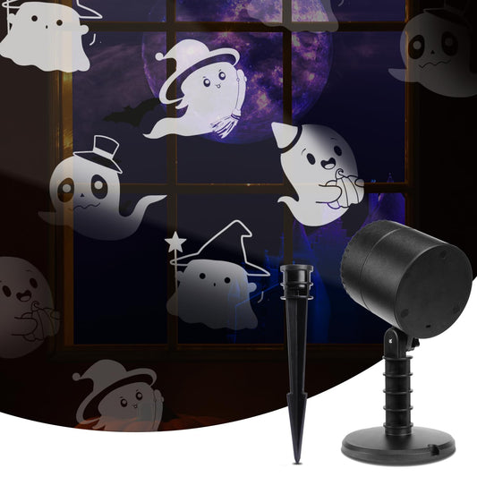 Halloween Projector Lights, LED Halloween Decoration,Ghost Rotating Projector Lights, Indoor Outdoor Landscape Night Light for Home Thealter, Ceiling, Room, Patio, Garden, Yard Stake, Bedroom Decor