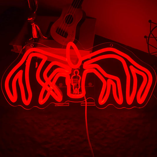 OIZEGO Spider Monster Neon Signs for Wall Decor Neon Lights for Bedroom Led Signs Suitable for Dormitory Man Cave Christmas Gift