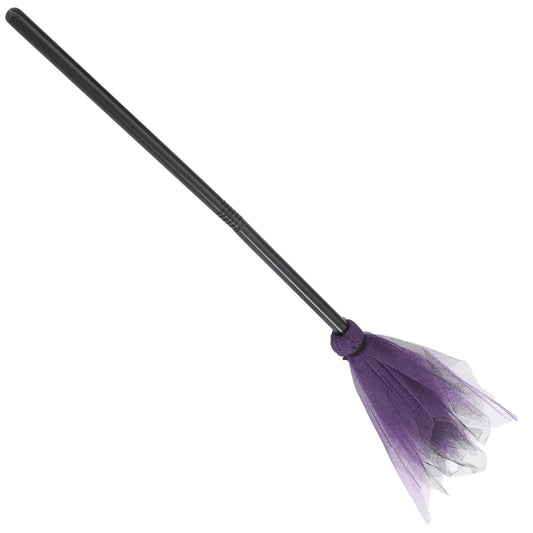FOMIYES Witch Broomstick for Halloween – Plastic Broom Prop for Cosplay, Costume Dress-Up & Party Decoration (Random Color)
