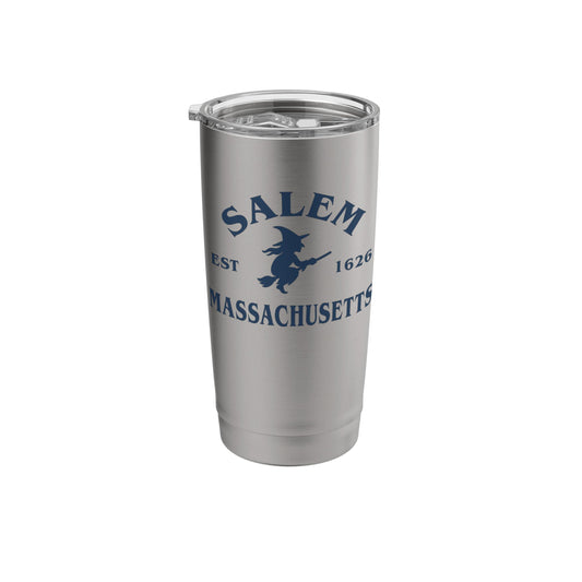 Salem Massachusetts Witch Vintage Halloween EST 1626 spooky Stainless Steel Insulated Tumbler