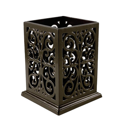 jogreful Utensil Holder, Cast Iron Kitchen Utensil Crock for Countertop, Extra Large Utensil Organizer with Weighted-Base, Housewarming Vintage Decor, Classic Style, Coffee Gold