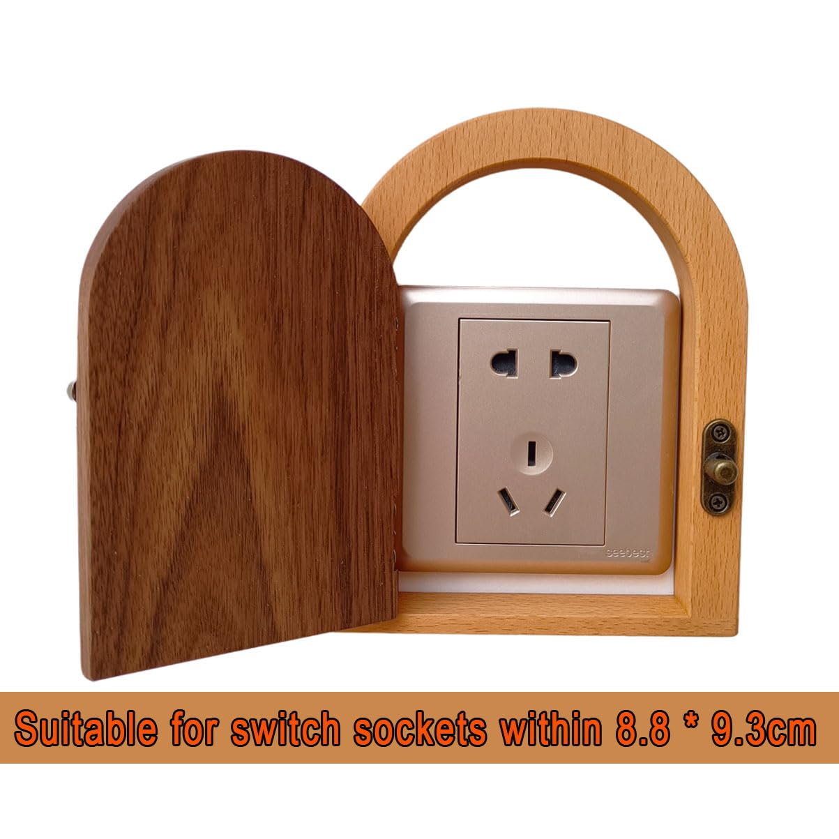 Light Switch Cover Guard, Fairy Door Outlet Cover Plate,Self-Adhesive Outlet Cover,Required Outlet Covers for Baby Proofing Creates a Fairy-tale Atmosphere(left door)