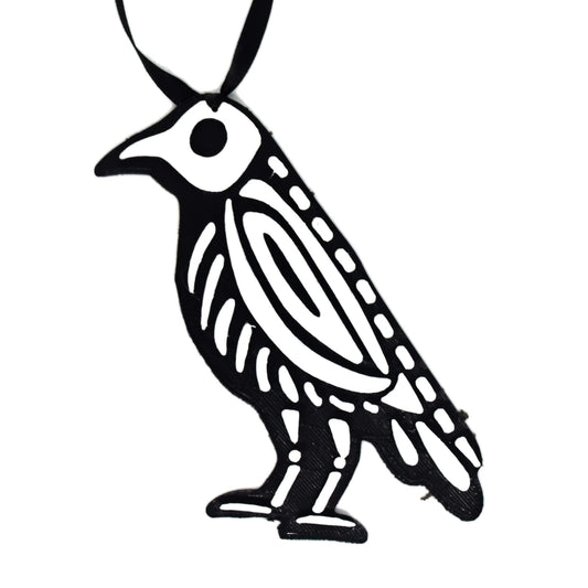 Skeleton Gothic Christmas and Halloween Ornaments (Raven)