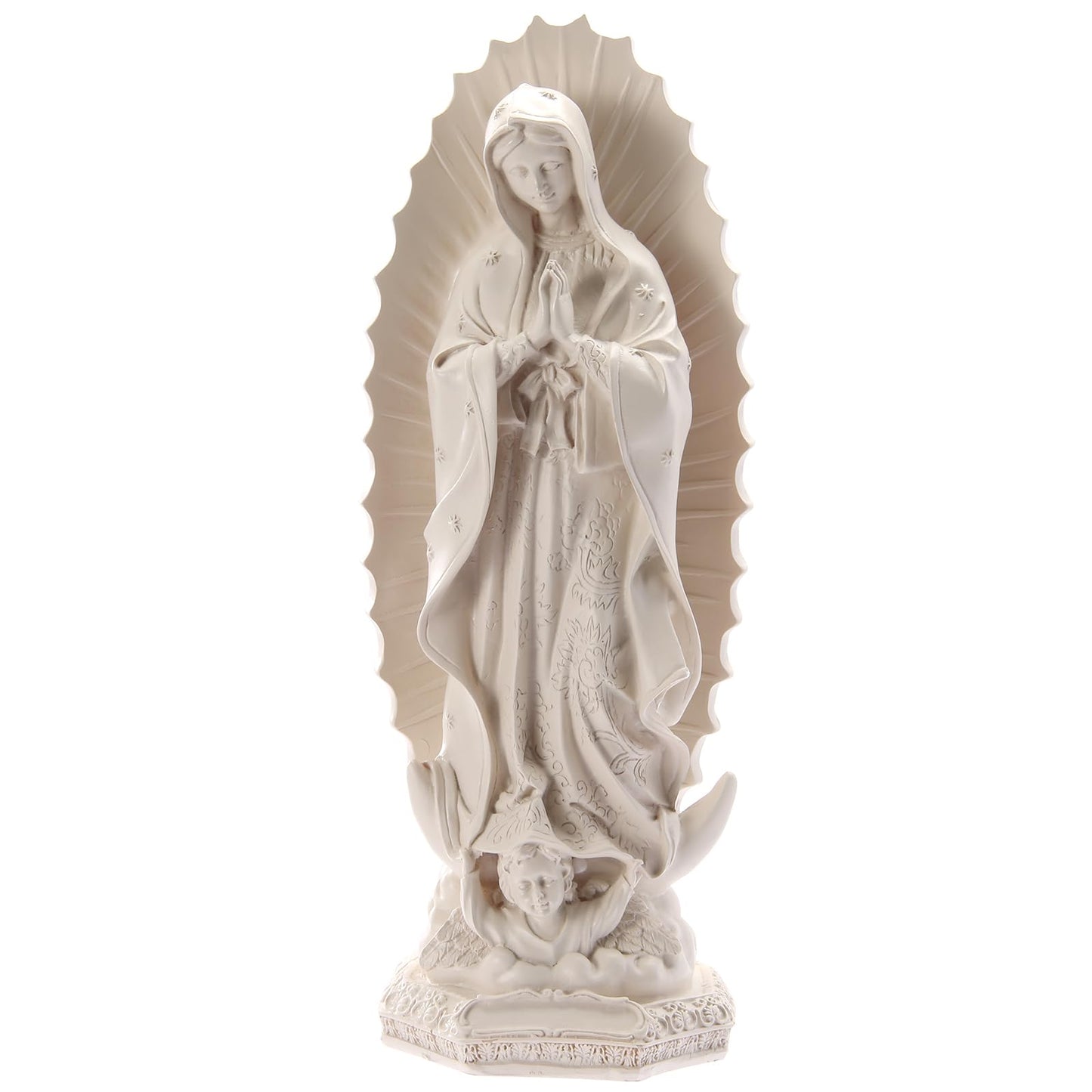 DICAFU Our Lady of Guadalupe Religious Statue, 11.6 inch Virgin Mary Figurine, Resin Sculpture, Inspirational Religious Art for Home Decor/Catholic Gift, Mother Mary Statue