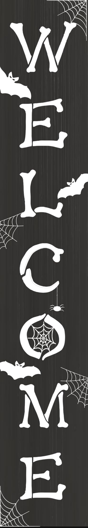 Houseuse Halloween Front Porch Sign Standing Vetical Halloween Fall Porch Sign for Front Door Halloween Decorative Farmhouse Plaques for Front Door Party Decorations,Garden Wall Hanging Signs 8x48inch