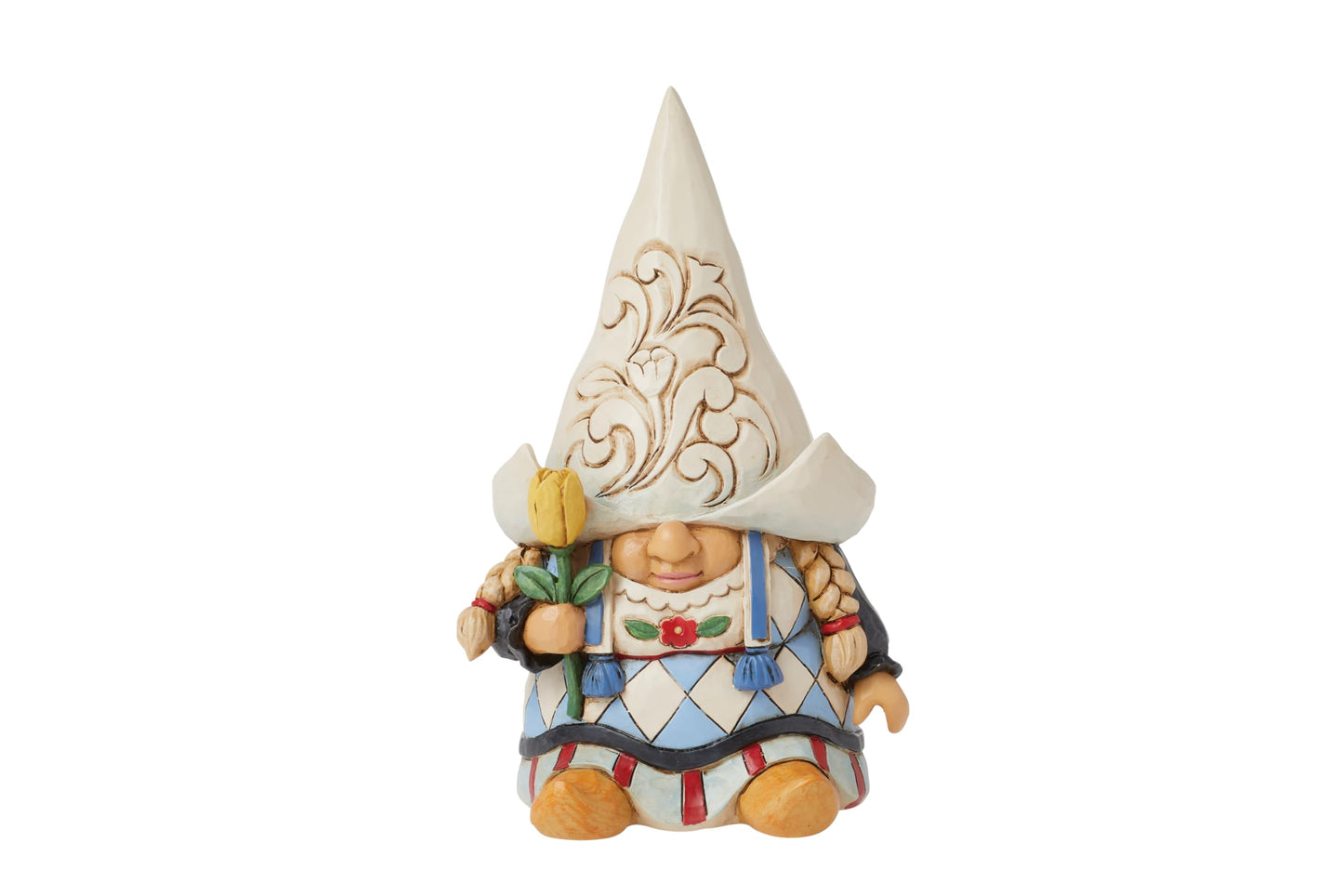 Enesco Jim Shore Heartwood Creek Gnomes Around The World Dutch Dreams Figurine- Stone Resin Hand Painted Crafted Collectible Gnomes Mini Figurines Home Decor Statue, 5.375 Inch