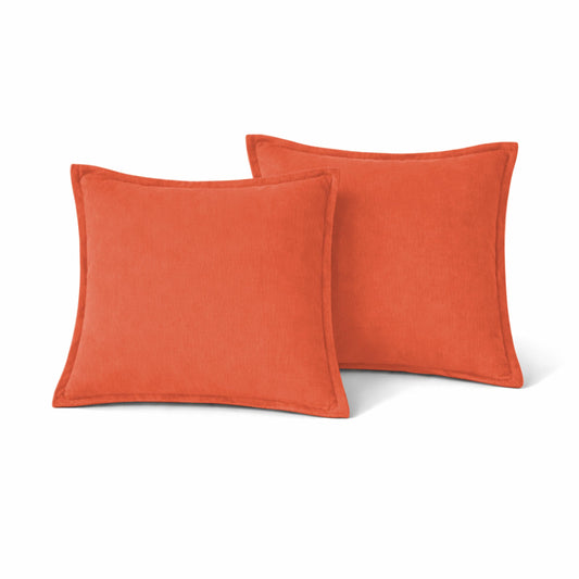 Native Fab Throw Pillow Covers 2 Pack, Premium Quality, 20x20 Inches, 100% Cotton, Bright, Durable, Decorative Halloween Cushion Cases, Perfect for Sofa, Couch, Living Room, Modern Home Decor, Orange