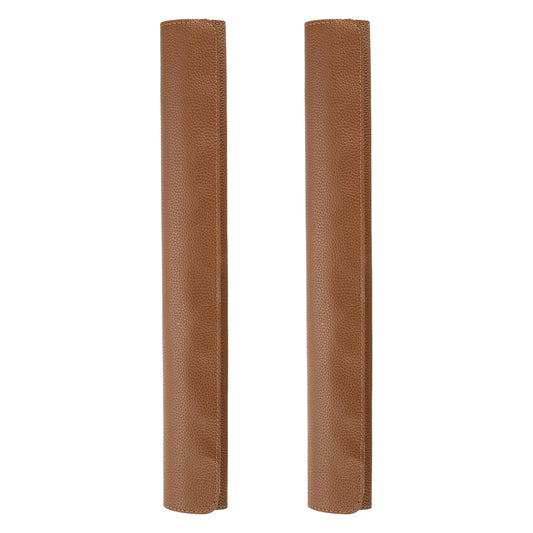 uxcell 2Pcs Refrigerator Door Handle Covers, PU Leather Kitchen Appliance Handle Protector, Anti-Static Fridge Handle Cover Keep Your Microwave Oven Dishwasher Clean, Brown